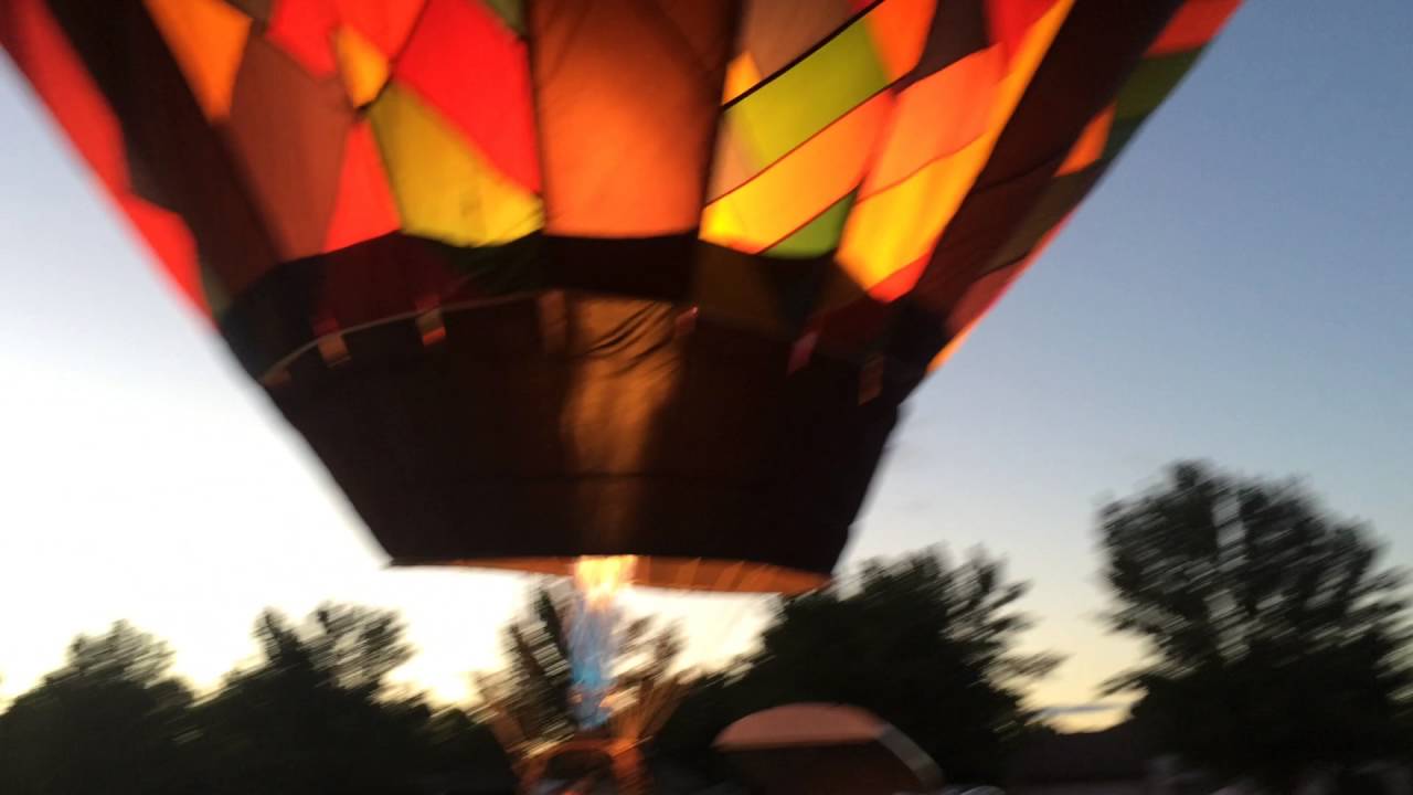 Hot Air Balloon Glow At Dusk