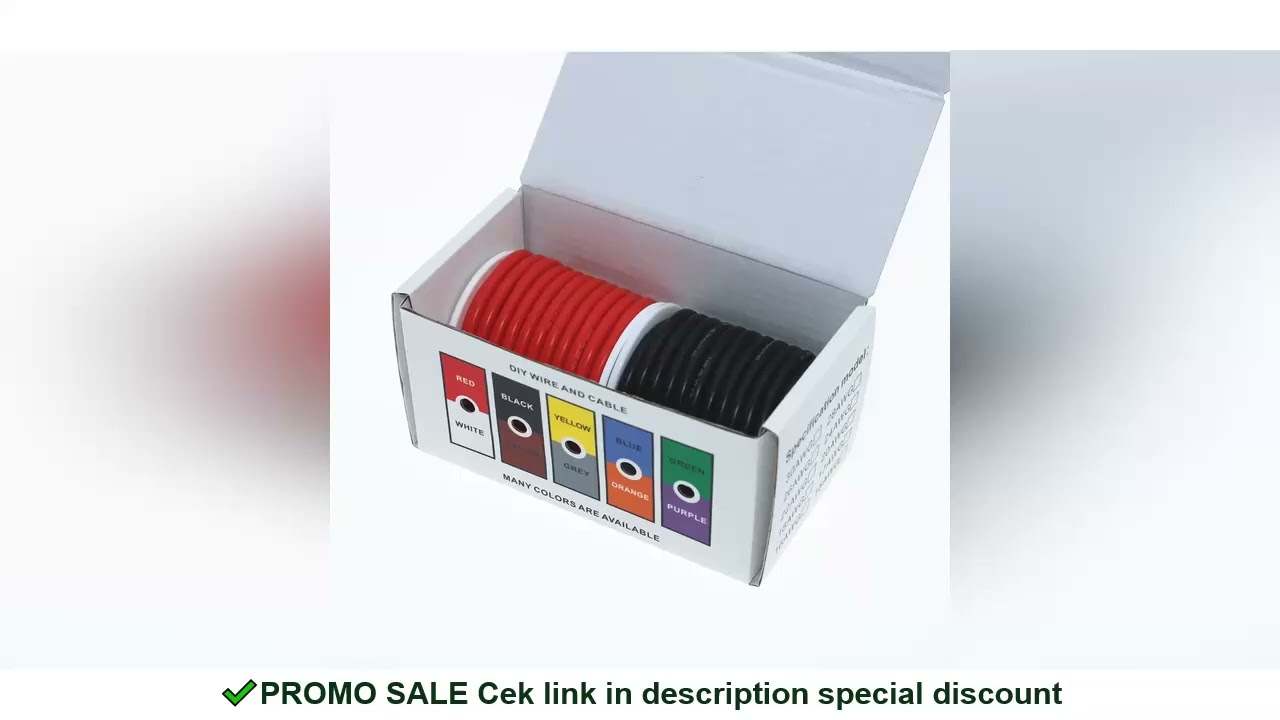 High quality DIY color boxed silicone flexible wire 12AWG 14AWG 16AWG 18AWG 20AWG 22AWG 24AWG 26AWG