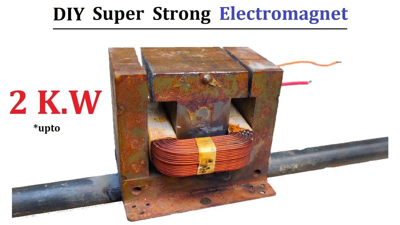 12v 2000 Watts Powerful Electromagnet using Microwave Transformer - 12v