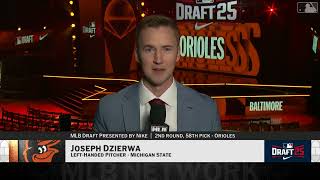 Baltimore Orioles Select Joseph Dzierwa with No. 58 Pick in 2025 MLB Draft!
