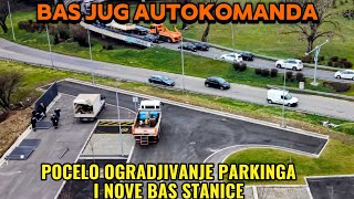 Pocelo Ogradjivanje Novog Parkinga I Nove Bas Stanice Jug Autokomanda,Ulica Ka Naselju Dvosmerna