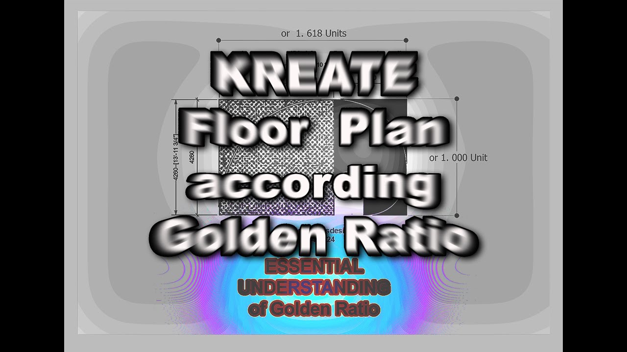 CREATE the Floor Plan According Golden Ratio - YouTube