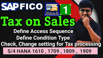 Tax On sales Purchase | Access sequence |condition types