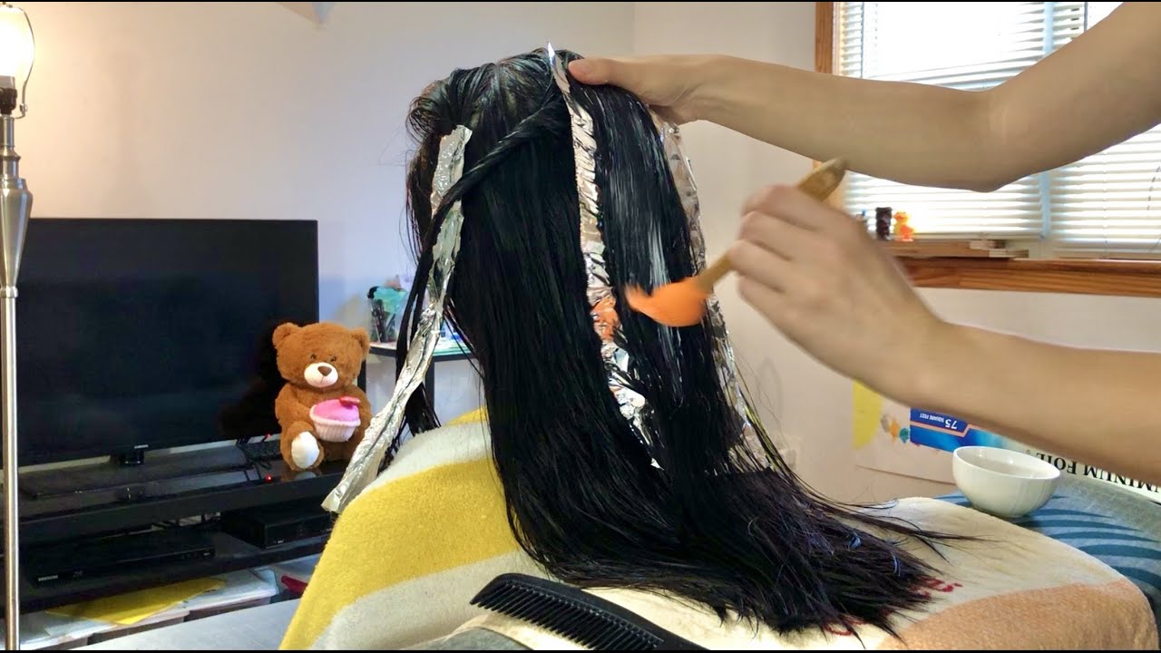 ASMR Hair Mask Treatment w. Crinkly Hair Foils, TONS OF SPRITZING 😍, Hair PuIIing + Scalp Massage!!