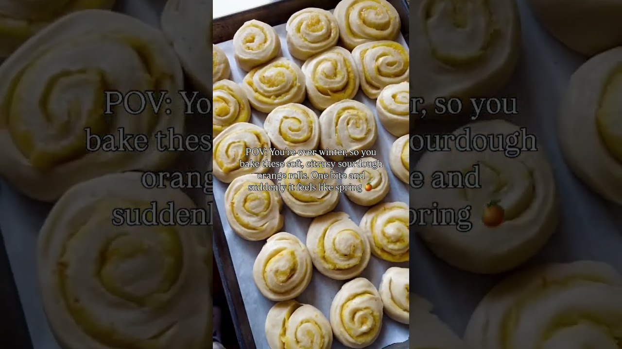Soft Sourdough Orange Rolls