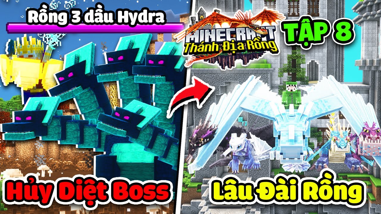 THÁNH ĐỊA RỒNG MINECRAFT * TẬP 8 | LÂU ĐÀI RỒNG VIP NHẤT VÀ TIÊU DIỆT ...