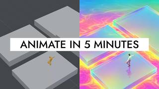 This Parkour Animation Took Minutes, without Blender
