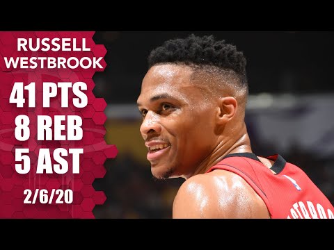 Russell Westbrook racks up 41 points for small-ball Rockets vs. Lakers | 2019-20 NBA Highlights