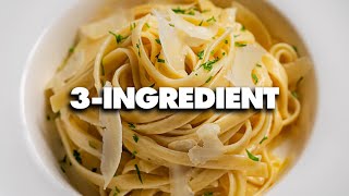 3-Ingredient Fettuccine Alfredo - How to Make Fettuccine Alfredo