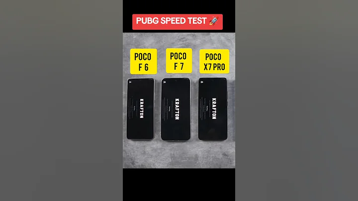 Poco x7 pro vs Poco F7 vs Poco f6 pubg Speed Test #pubgmobile #pocox7pro #pocof7 #pocof6