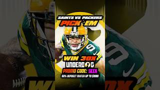 MNF NFL Picks for Saints vs Packers TO WIN 30X | Underdog PICK EM | Promo Code SEEK #underdogpicks