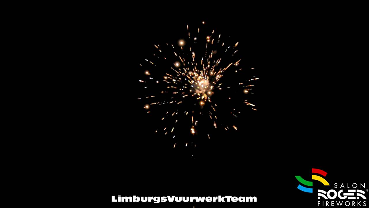 13 Shots Gold to Gold Strobe Salon Roger Firework HD YouTube