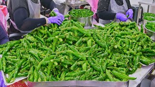 1000 Kg Cabai Terpakai Proses Produksi Massal Cabai Kupas Pabrik Makanan