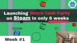 Devlog #2: Launching Retro Tank Party on Steam in 6 weeks (1st week)