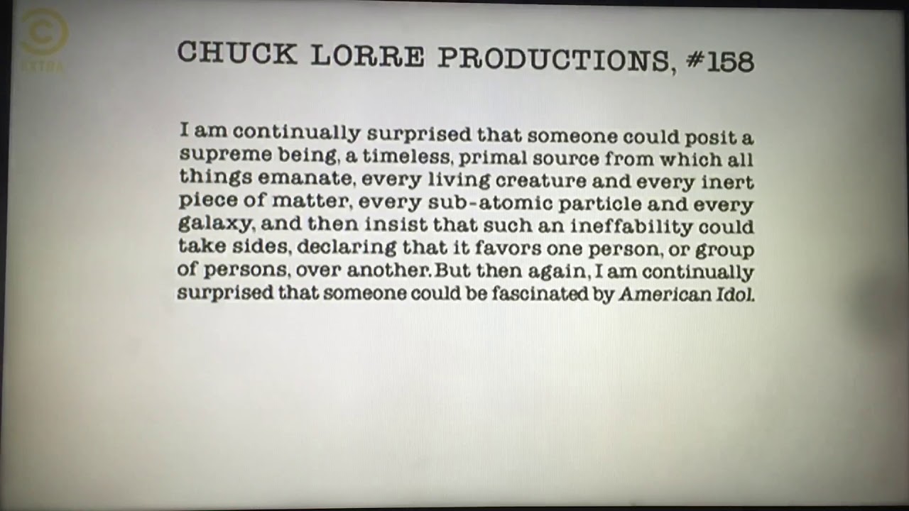 Chuck Lorre Productions 158the Tamnenbaum Companywarner Bros