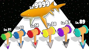 Merge Fish And Hooks - Level Up Hook Max Level Gameplay