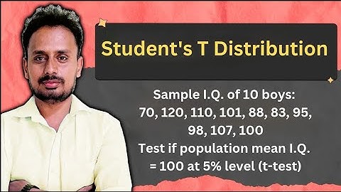 T distribution | t-Test | Part 3