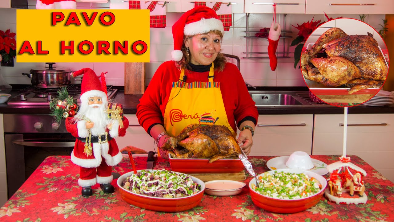 PAVO AL HORNO / COCINANDO CON ELVITA LA PERUANITA