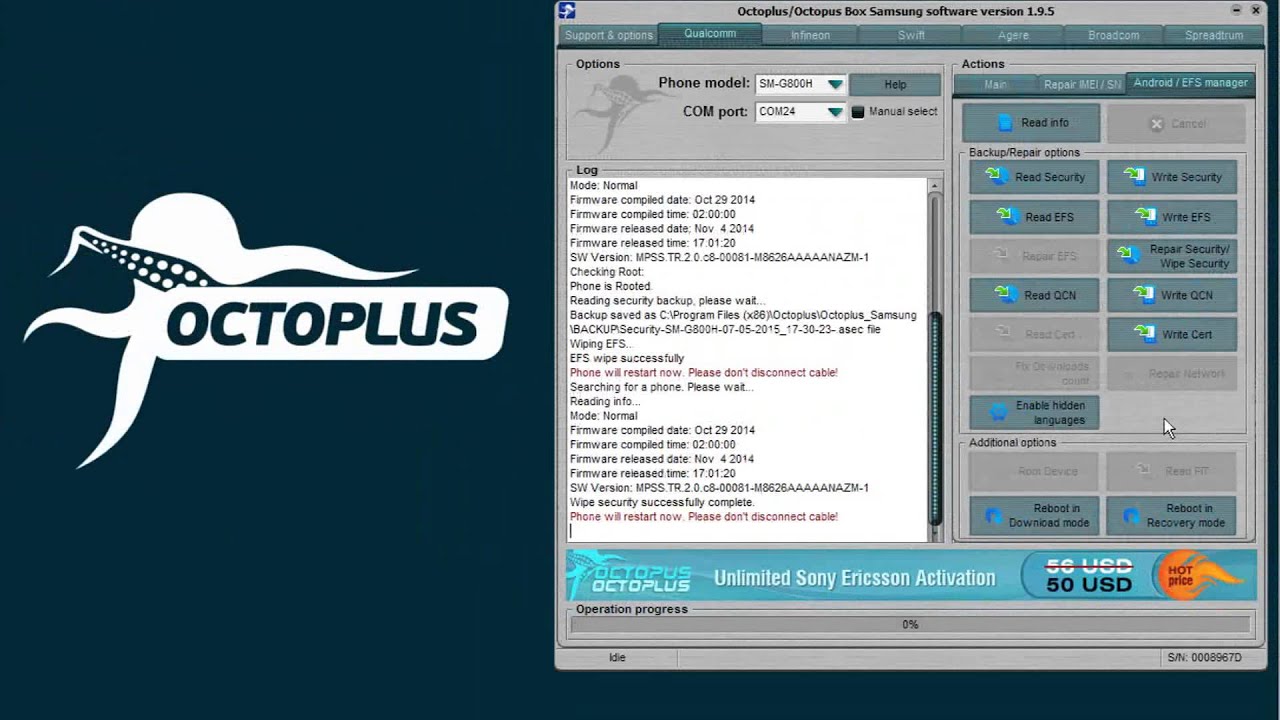 octoplus box samsung software version 1.9.6