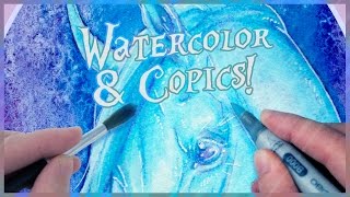 Let's Mix Watercolor and Copic's!