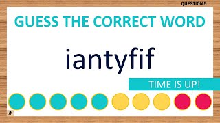 [Scrambled Word Game] Can You Unscramble These Words 8 Letters