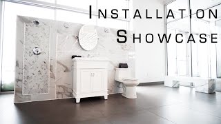 Tile Installation Work- Bedrosians In-Store Displays
