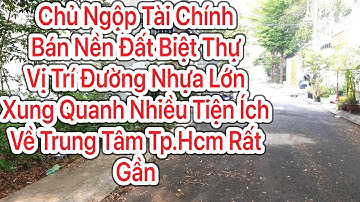 Chủ thiếu nợ bán gấp nền đất Biệt Thự Hóc Môn Mt Đường nhựa full thổ cư giá rẻ