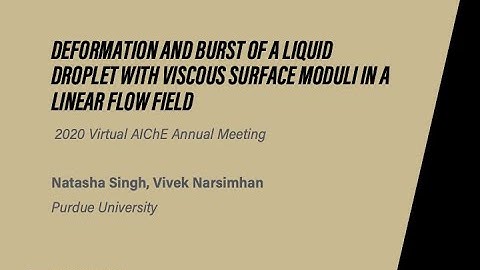 Deformation and Burst of a Liquid Droplet with Viscous Surface Moduli in a Linear Flow Field