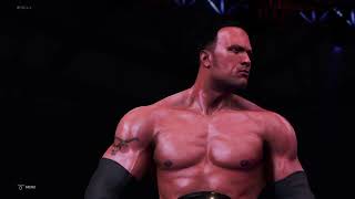 Wwe 2k20 The Rock and Mankind vs Big Show and Undertaker  TWO ON TWO