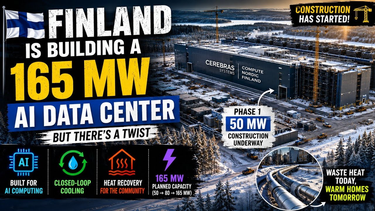 Finland Is Building a 165 MW AI Data Center — But There’s a Twist 🇫🇮🤖
