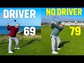 I hit driver more and dropped 10 shots in the same day 54 hole day