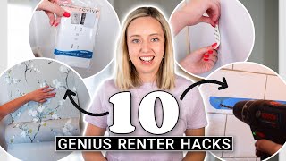 10 GENIUS renter hacks you NEED to know