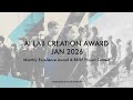 "AI LAB CREATION AWARD JAN 2026 受賞作品発表|Monthly Excellence Award & Special Excellence Award "