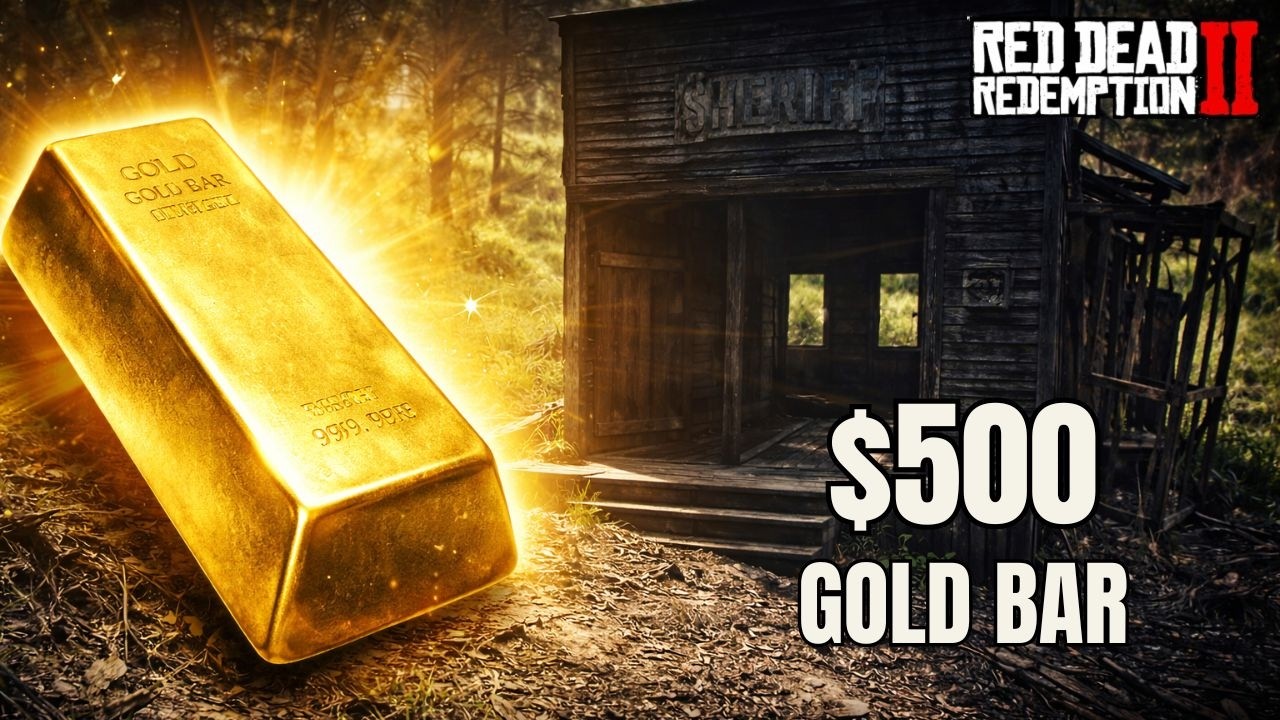 Get $500 Early (Limpany Gold Bar Location) RDR2 - YouTube