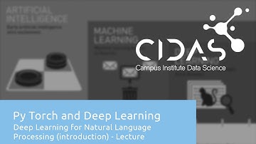 Introduction to PyTorch and Deep Learning III - Deep Learning for NLP (Introduction) - Lecture