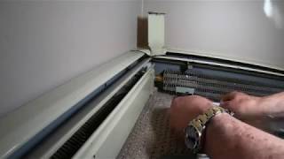 Baseboard fall cleaning before heating season DIY
