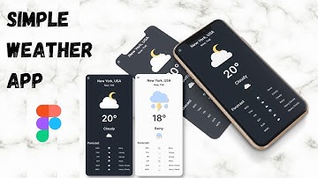 Figma Ui Design Tutorial For Beginners | Simple Weather App Interface Design
