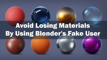 Avoid Losing Materials By Using Blender