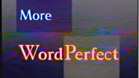 VHS RIP More Word Perfect - How to get the most of your Word Processor