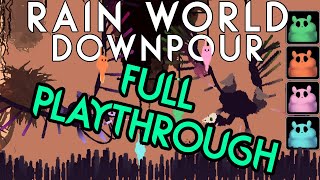 4 player gourmand FULL PLAYTHROUGH - rainworld