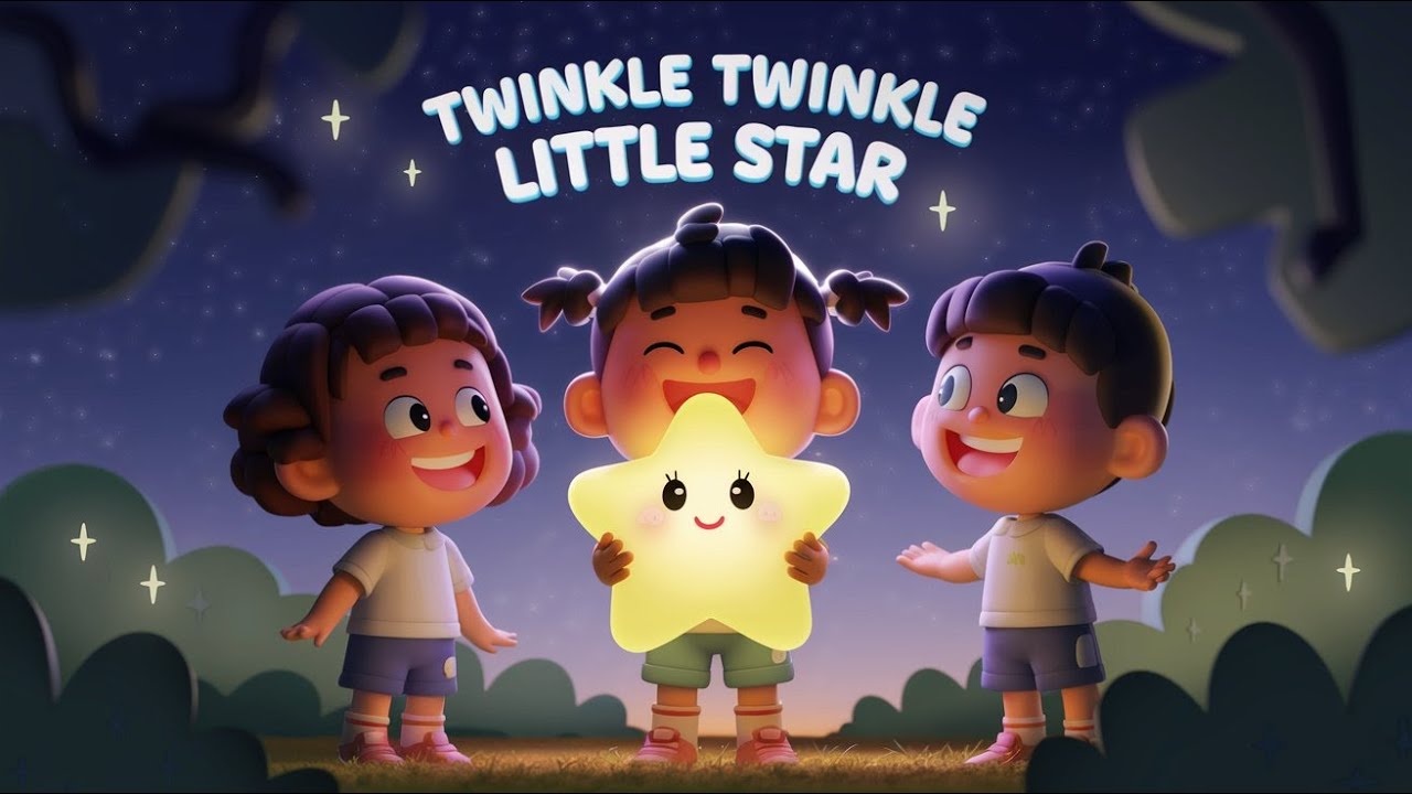 Twinkle Twinkle Little Star | Magical Starry Night Animation for Kids ...