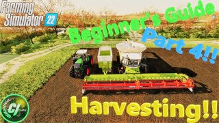 Farming Simulator 22! | Beginner's Guide Part 4! | Harvesting! | #Tutorial | #FS22 | #CJFarms screenshot 5