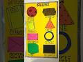 || Math shapes project || #craft #shorts #reels  #craftshorts ##schoolprojectpaperdesign #papercraft