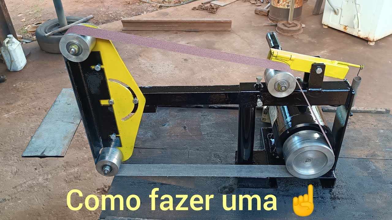 Como fazer uma lixa de cinta vou passar as medidas pra vocês