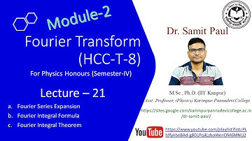Fourier Series Expansion, Fourier Integral Formula, and Fourier Integral Theorem in Bengali