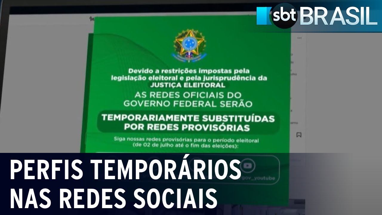 Governos federal e estaduais criam perfis temporários na redes sociais | SBT Brasil (01/07/22)