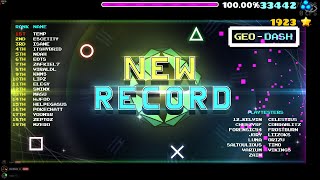 New Record by LTEMP and More // Extreme Demon // Geometry Dash