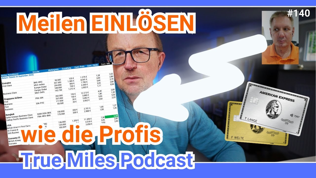 Meilen für Prämienflüge einlösen - so rechnen die Profis