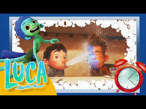 Disney's Luca 2 minute toothbrushing timer with music