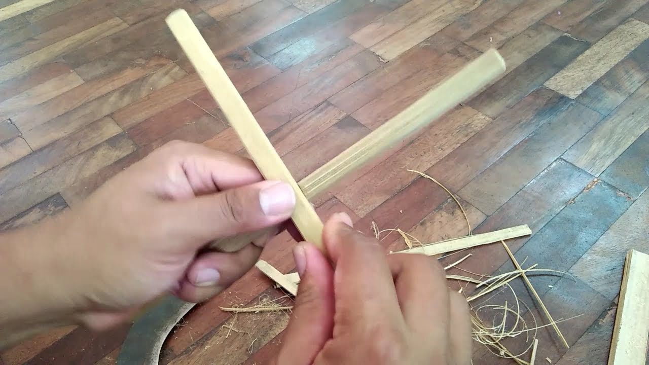 วิธีการทำไม้กากบาท สำหรับม้วน-เก็บเชือก